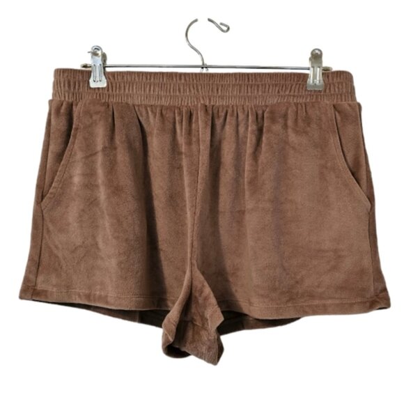 Brown Dynamite Women's Velour Shorts - Picture 1 of 4
